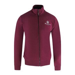 Aquascutum Unisex Adult Full Zip Active Sweatshirt / Burgundy